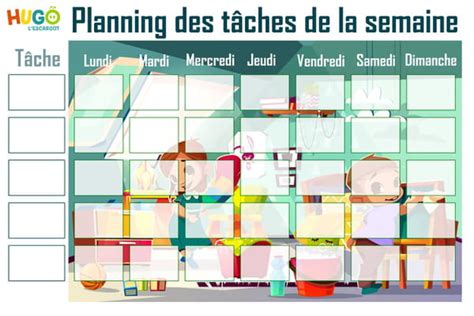 planning tache menagere famille nombreuse a imprimer|Générateur de planning des tâches ménagères